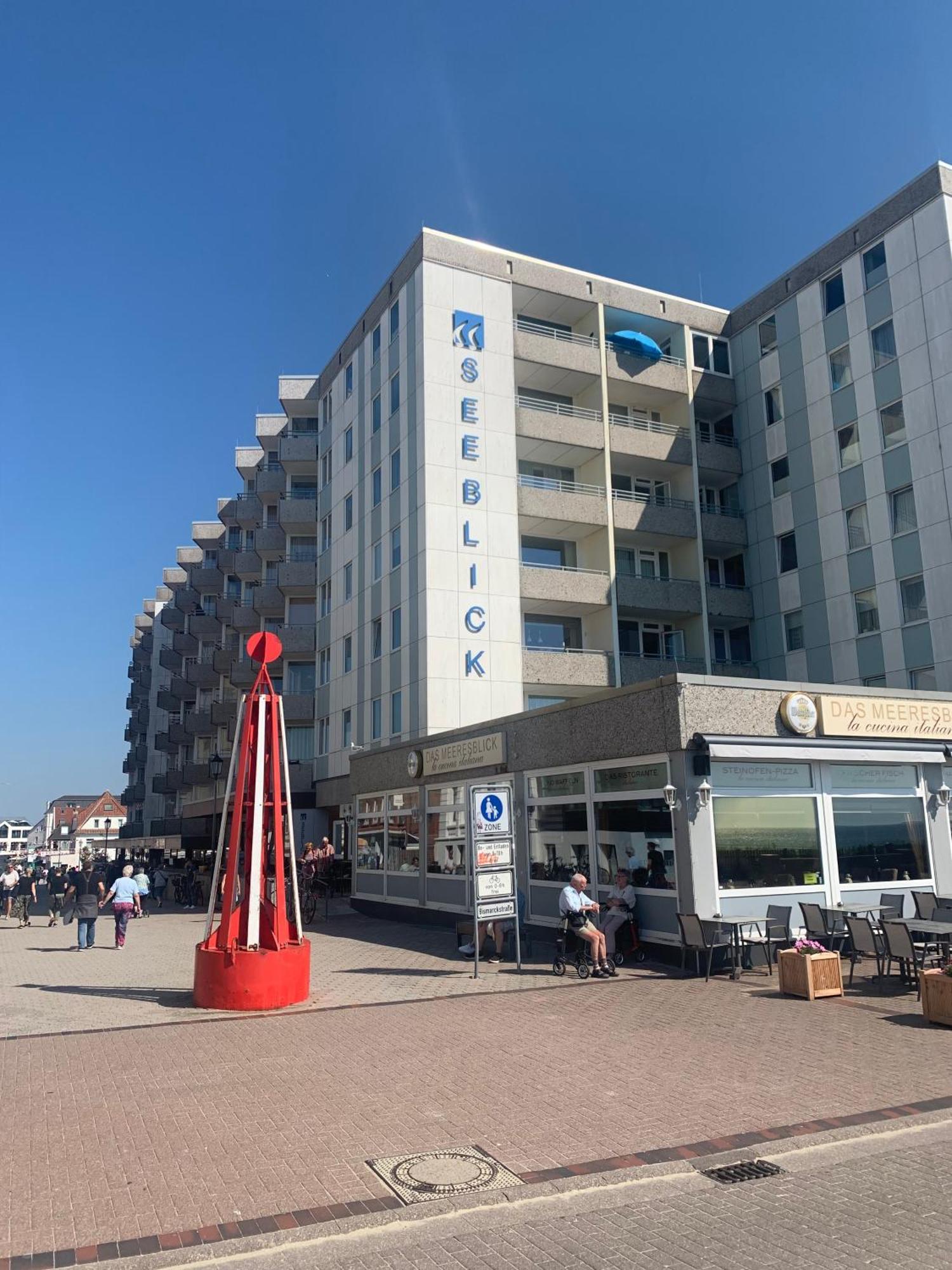 Strandblick Im Haus Seeblick Bismarckstrasse Borkum Bagian luar foto