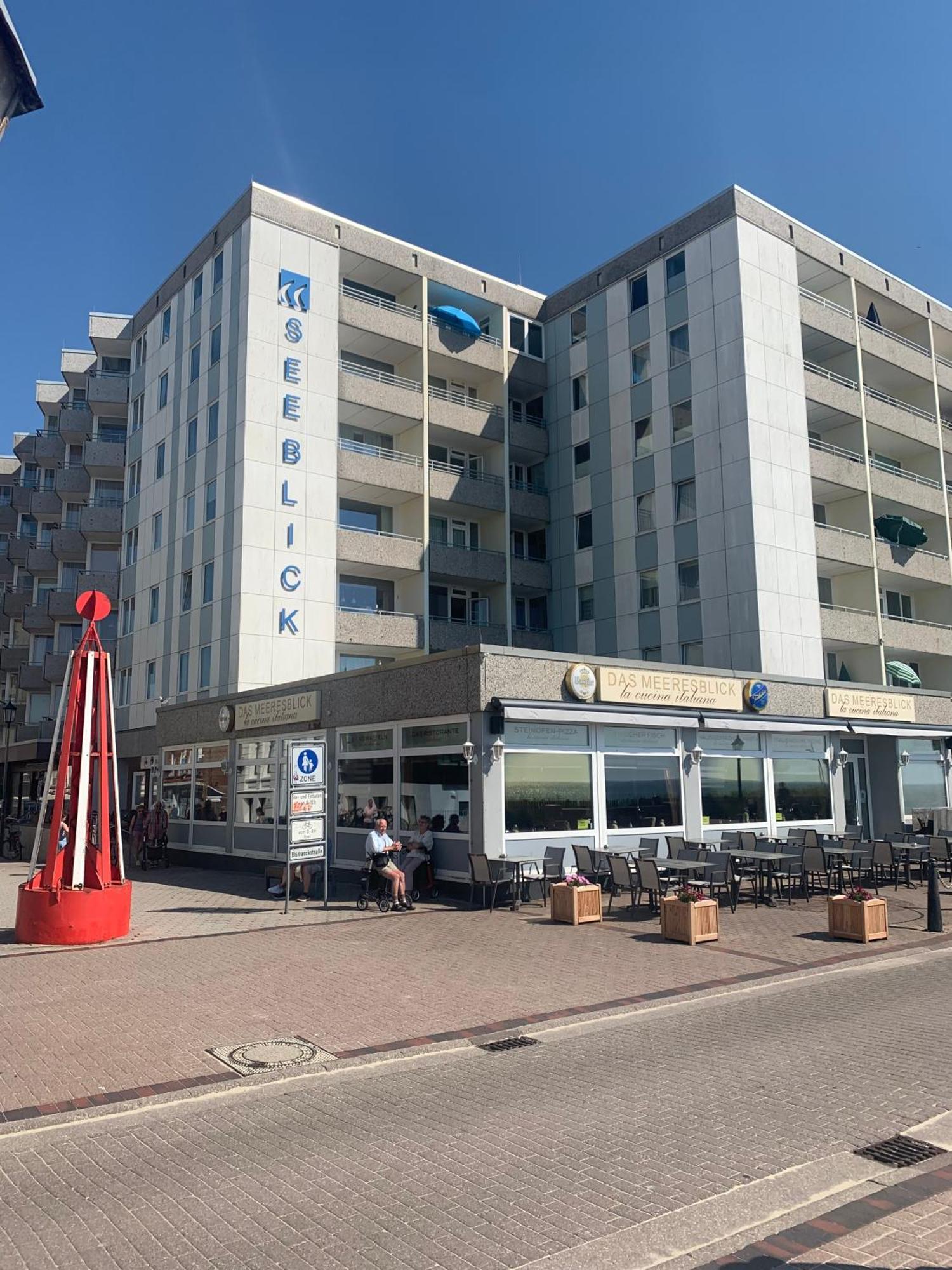 Strandblick Im Haus Seeblick Bismarckstrasse Borkum Bagian luar foto
